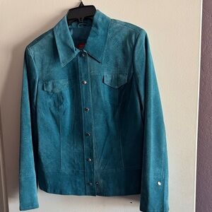 Valerie Stevens Blue Suede Jacket
